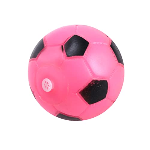 ROMISBABA Squeaky Dog Toy Bissfestes Fußball Kauspielzeug mit Geräusch für Hunde Interaktives zur Zahnpflege Geeignet für Hunderassen und Altersgruppen Zufällige Farbe Zufällige Farbe von ROMISBABA