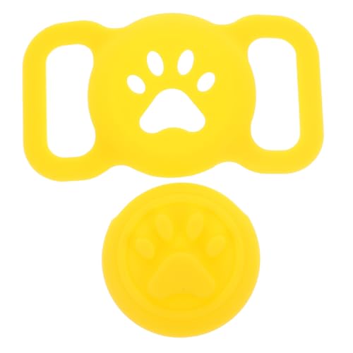 ROMISBABA Haustier-schutzhülle Katzenetui Gelbes Silikon-Tracer-etui Für Air Tags von ROMISBABA