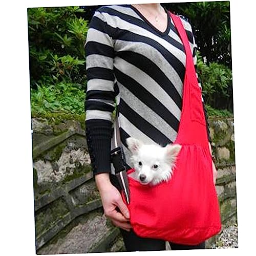 ROMISBABA Tragetasche aus Oxford-Stoff für Hunde und Katzen Verstellbarer Schultergurt pet Supplies hundekafig Hundeträger Katzentasche Sling-Bag-Haustiertasche mit Einer Schulter rot ROMISBABA Tragetasche aus Oxford-Stoff für Hunde und Katzen Verstellbarer Schultergurt pet Supplies hundekafig Hundeträger Katzentasche Sling-Bag-Haustiertasche mit Einer Schulter rot von ROMISBABA
