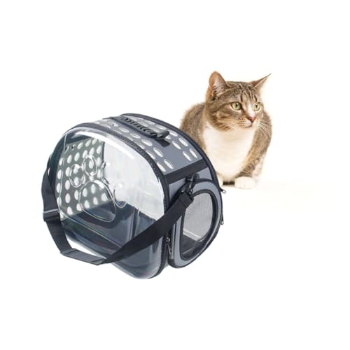 ROMISBABA Transparente Große Haustier Tragetasche mit Verstellbaren Gurten Kratzfest und Bequem für Katzen und Hunde für Reisen Camping und Ausflüge im Freien ROMISBABA Transparente Große Haustier Tragetasche mit Verstellbaren Gurten Kratzfest und Bequem für Katzen und Hunde für Reisen Camping und Ausflüge im Freien von ROMISBABA