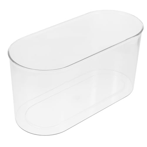 ROMISBABA Transparenter Kunststoff-Aquarium Fish Bowl Ovaler Tisch-aquarienbehälter Für Fische Schildkröten Und Pflanzen Für Schreibtisch Und Bücherregal von ROMISBABA