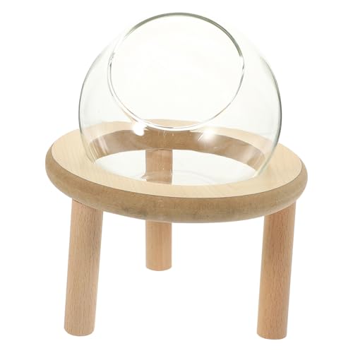 ROMISBABA Transparenter Hamster badesandbehälter aus Robustem Material Kleines Sandbad mit Rutschfestem Gestell Praktisches Hamster badezubehör für Reinigung und Sauna Kompakte von ROMISBABA