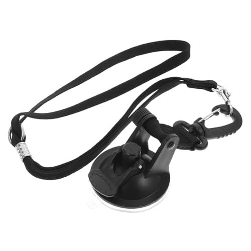 ROMISBABA Verstellbare Hundebadeleine mit Saugnapf Sanftes Sicheres Haustierpflege Zubehör für Badewanne und Dusche rutschfeste Halteschlaufe für Hunde und Katzen Schwarzes Tether für von ROMISBABA