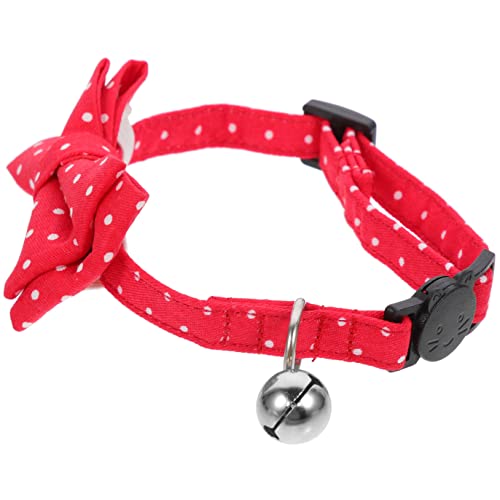 ROMISBABA Verstellbares Hundehalsband mit Fliege aus Haustierhalsband mit Glocke für Kleine Hunde und Besondere Anlässe ROMISBABA Verstellbares Hundehalsband mit Fliege aus Haustierhalsband mit Glocke für Kleine Hunde und Besondere Anlässe von ROMISBABA