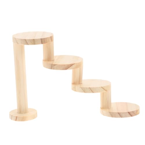 ROMISBABA Vierlagige Holzleiter für Kleintiere aus Natürlichem Kiefernholz Sicher und Langlebig rutschfeste Oberfläche als Hamster Einfache Installation für Käfigzubehör ROMISBABA Vierlagige Holzleiter für Kleintiere aus Natürlichem Kiefernholz Sicher und Langlebig rutschfeste Oberfläche als Hamster Einfache Installation für Käfigzubehör von ROMISBABA