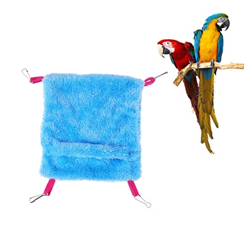 ROMISBABA Vogel Schlafmatte Abdeckung Vlies Nest Tasche Verschachtelung Plüsch Klein Barsch Bettwäsche Haustier Blau Koje Schlafen Hängematte Waschbar Gemütlich Mini Hängend Blue ROMISBABA Vogel Schlafmatte Abdeckung Vlies Nest Tasche Verschachtelung Plüsch Klein Barsch Bettwäsche Haustier Blau Koje Schlafen Hängematte Waschbar Gemütlich Mini Hängend Blue von ROMISBABA