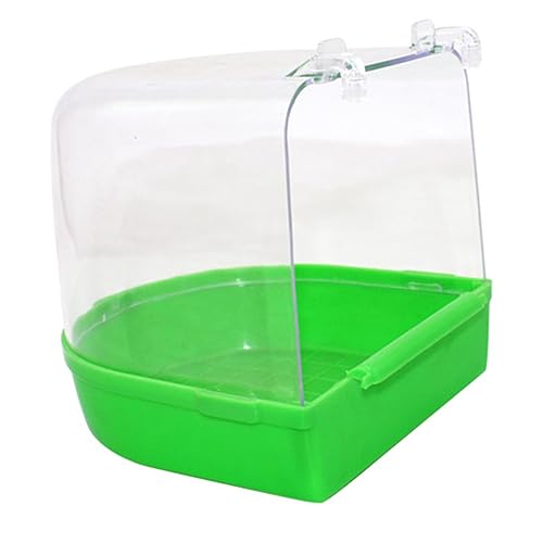 ROMISBABA Vogelbad für Käfige Abgedecktes Bad für Kleine Kanarienvögel und Papageien Farbe Zufällig Zubehör für Vogelheim Zufällige Farbe Zufällige Farbe von ROMISBABA