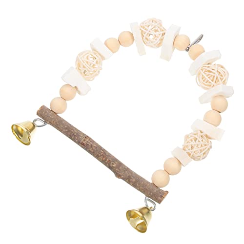 ROMISBABA Vogelspielzeug Bird Swing Hanging Swing Ständer Papagei Schwung Käfig Barsch Holzschwung Für Vögel ROMISBABA Vogelspielzeug Bird Swing Hanging Swing Ständer Papagei Schwung Käfig Barsch Holzschwung Für Vögel von ROMISBABA