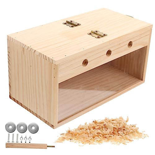 ROMISBABA Holz Vogelnistkasten Sittich Zucht Box Vogelhaus Garten Nistkasten Vogelnest Aus Holz Sittichnest Sittichbedarf Für Papageien Nymphensittiche ROMISBABA Holz Vogelnistkasten Sittich Zucht Box Vogelhaus Garten Nistkasten Vogelnest Aus Holz Sittichnest Sittichbedarf Für Papageien Nymphensittiche von ROMISBABA