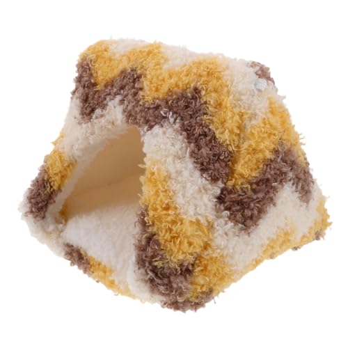 ROMISBABA Warm Hamster Bed Kuscheliges Haus Warme Schlafhöhle für Kleine Haustiere Wie Hamster Gleithörnchen Eichhörnchen Sanftes Leichtes Nest für Gemütlichen Winterschlaf von ROMISBABA