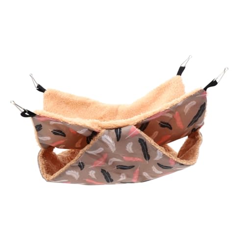 ROMISBABA Warme Hamsterhängematte aus Weichem Baumwollstoff Gemütliches Kleintierbett für Hamster und Meerschweinchen Sicheres Versteck und Kuscheliges Nest Hamsterzubehör von ROMISBABA