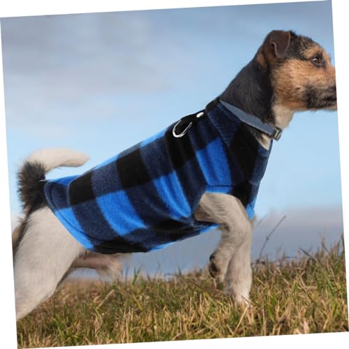 ROMISBABA Warme Hundeweste Fleece Winterjacke für Kleine und Mittelgroße Hunde Winddicht Sanft Bequem Modisch Einfarbiges Design Haustier-Outfit für Kalte Jahreszeiten von ROMISBABA