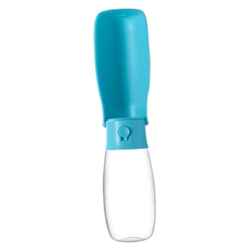 ROMISBABA Wasserzufuhr Hundewasserflasche kleine Tier wasserflasche wasserspender für Hunde Haustier-Wasserflasche Wasserflaschennapf für Hunde Hundeflasche aus Plastik Welpenversorgung Blue von ROMISBABA