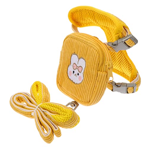 ROMISBABA Welpen Rucksack mit Leine Entzückende Pet Back für Verstellbares Geschirr für und Outdoor Aktivitäten für Kleine Haustiere ROMISBABA Welpen Rucksack mit Leine Entzückende Pet Back für Verstellbares Geschirr für und Outdoor Aktivitäten für Kleine Haustiere von ROMISBABA