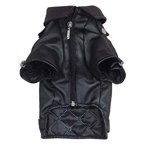 ROMISBABA Warmer Hundemantel Winddicht Pu-Lederweste Für Hunde Weste Haustierbekleidung Bequem Modisch Schwarz L-XL ROMISBABA Warmer Hundemantel Winddicht Pu-Lederweste Für Hunde Weste Haustierbekleidung Bequem Modisch Schwarz L-XL von ROMISBABA