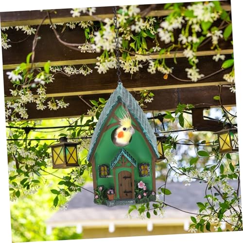 ROMISBABA Wetterfestes Resin Vogelhaus Aufhängen Stabiles Garten Vogelhaus aus Robustem Harz Dekoratives Nest für Kleine Vögel Garten Langlebiges Vogelhäuschen für Außendekor ROMISBABA Wetterfestes Resin Vogelhaus Aufhängen Stabiles Garten Vogelhaus aus Robustem Harz Dekoratives Nest für Kleine Vögel Garten Langlebiges Vogelhäuschen für Außendekor von ROMISBABA