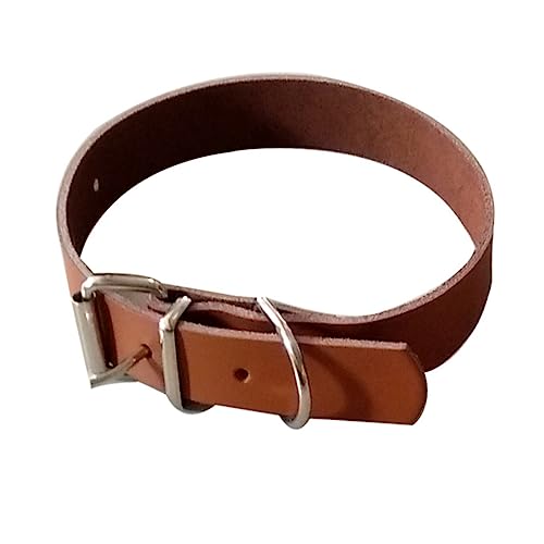 ROMISBABA aus Rindsleder hundezubehör Dog Accessories hundehalstuch hundehalsbänder hundekragen Dog Collars Haustiersicherheit Dog hundehalsband Haustier Hundehalsband Brown von ROMISBABA