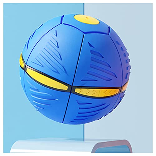 ROMOZ Flying UFO Magic Ball, Frisbeescheibe FüR Hunde Kreative Dekomprimierung Hundespielzeug BäLle, Kreatives Dekompressionsball FüR Den AußEnbereich,Blue-1PC von ROMOZ