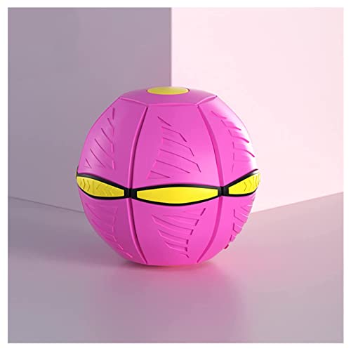 ROMOZ Magic UFO Ball, Fliegender Ball Gute FlexibilitäT Frisbeescheibe FüR Hunde, Kreatives Dekompressionsball FüR Den AußEnbereich,Purple-1PC von ROMOZ