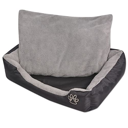 RONGQI Hundebett mit gepolstertem Kissen Größe XL, Hundesofa, Hunde Bett, Hundekissen, Dog Bed, Kuschelbett Katzen, Hunde Couch, Hunde Sofabett, Schwarz RONGQI Hundebett mit gepolstertem Kissen Größe XL, Hundesofa, Hunde Bett, Hundekissen, Dog Bed, Kuschelbett Katzen, Hunde Couch, Hunde Sofabett, Schwarz von RONGQI