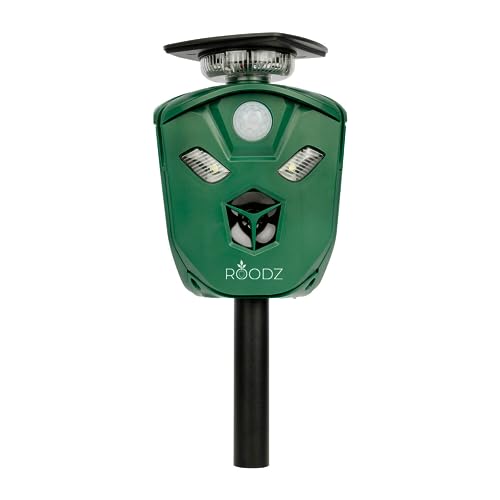 ROODZ - Effektives 360° Solar-Tierabwehrsystem für Ihren Garten - PIR-Sensoren, LED-Lichter, Ultraschallabwehr, nachhaltig und zuverlässig. Dauerhaft tierfreier Garten. ROODZ - Effektives 360° Solar-Tierabwehrsystem für Ihren Garten - PIR-Sensoren, LED-Lichter, Ultraschallabwehr, nachhaltig und zuverlässig. Dauerhaft tierfreier Garten. von ROODZ