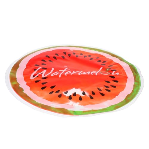 RORPOIR 1Stück Runde Eismatte Aus Wasserdichtes Kühlkissen Mit Cartoon Design Für Stühle Und Autos Für Haustiere Multifunktional Rot Mit Wassermelonenmuster von RORPOIR