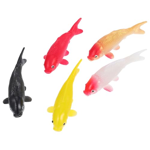 RORPOIR 5 Stück Realistische PVC Miniatur Koi Figuren für Aquarien und Feengärten Schwimmende Bunte Goldfische für DIY Projekte und Dekoration RORPOIR 5 Stück Realistische PVC Miniatur Koi Figuren für Aquarien und Feengärten Schwimmende Bunte Goldfische für DIY Projekte und Dekoration von RORPOIR