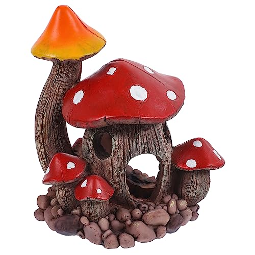 RORPOIR Aquarium Deko Rotes Pilz Höhlenhaus aus Harz Versteck und Landschaftsdekoration für Aquarium und Fischglas Langlebig Farbecht Fischfreundlich Geeignet für Heim und Gartenaquarien RORPOIR Aquarium Deko Rotes Pilz Höhlenhaus aus Harz Versteck und Landschaftsdekoration für Aquarium und Fischglas Langlebig Farbecht Fischfreundlich Geeignet für Heim und Gartenaquarien von RORPOIR