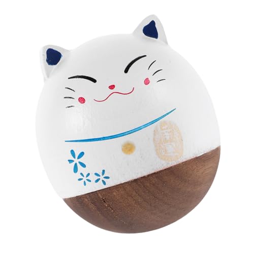 RORPOIR Desktop-Dekorationen Becher Katzenspielzeug Mini-katzenfigur Kätzchenfigur Kätzchen Becher Kätzchen-Tumbler- Katzenbecher Mikro-landschaftsornament-kit Holz von RORPOIR