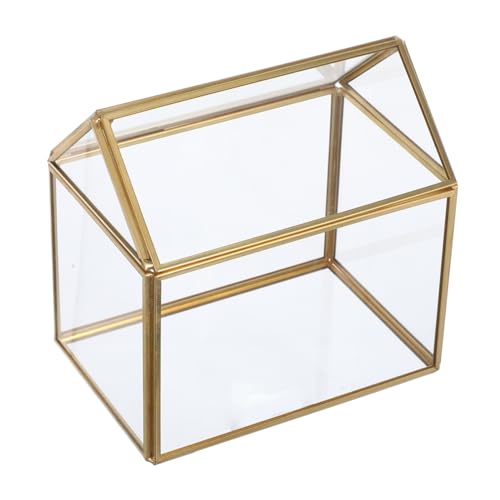 RORPOIR Hausförmiger Pflanzbehälter Indoor Gewächshaus Klarer Container für Sukkulenten mit Deckel Geometrische Displaybox für Kreative Garten RORPOIR Hausförmiger Pflanzbehälter Indoor Gewächshaus Klarer Container für Sukkulenten mit Deckel Geometrische Displaybox für Kreative Garten von RORPOIR