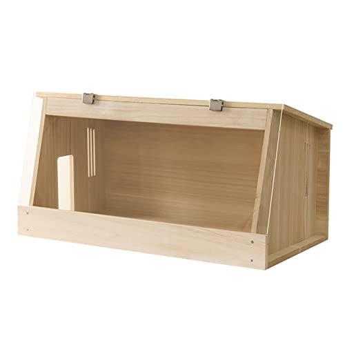 RORQUSCADE Massiver Haustierkäfig Kleintier-Lebensraum Rutin Hühner Futterbox Hamster Lebensraum mit aufklappbarem Deckel für Kaninchen, Meerschweinchen, Rutin Huhn (15,8) von RORQUSCADE