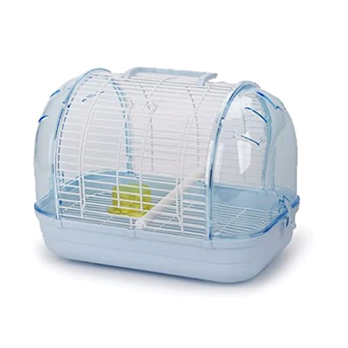 RORQUSCADE Solid Birdcages Clear Bird Cage Portable Pet Bird Travel Cage Creative Bird Carrier Small Durable Bird House Carrier for Balcony (Blue Plus Size) von RORQUSCADE