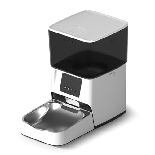 Futterautomat 2er-Pack Automatischer Futterspender 4L Futtereimer Tierfutterspender Zeitgesteuerte quantitative Fütterung 2 Versionen Optionaler Tierbedarf Haustier futterautomat(Basic Model) von ROSEEONNE