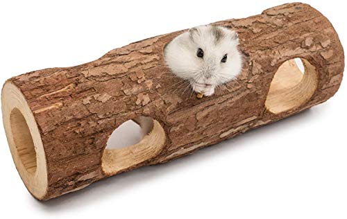ROSETOR Hamster-Maus-Tunnel aus Naturholz, für Wald, hohl, Baumstamm von ROSETOR