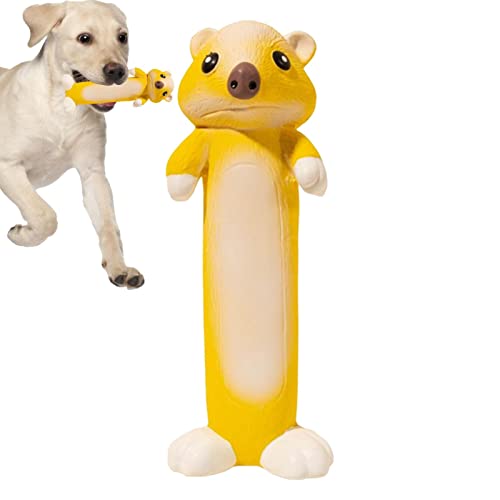 Quietschendes Hundespielzeug | Langlebiges Otter-Quietschen Hundespielzeug, Kauspielzeug für Welpen mit Quietscher aus Gummi, niedliches und lustiges Hundespielzeug Rossev von ROSSEV