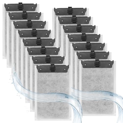 ROSYLEVE 15 Stück Aquarium Filterkartusche für Tetra EasyCrystal Filter 250 und EasyCrystal FilterBox 300, Filterpads für Tetra EasyCrystal, Ersatz Filterpads mit Aktivkohle und Zeolithe von ROSYLEVE