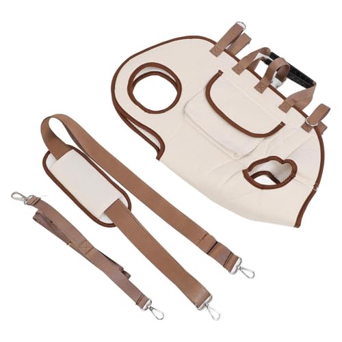 2025 Neuer Atmungsaktiver Multifunktions-Haustierrucksack, Hunde-Fronttasche, for Wandern Und Campen for Kleine, Mittelgroße Hunde, Katzen Und Kaninchen(Light Brown,L(14-18catty)) von ROUYA