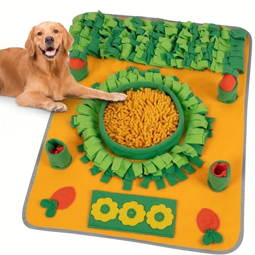 ROY Schnüffelteppich für Hunde und Katze, Futterschnüffel, Futtermatte, Schnüffelmatte Hund, Welpen-Trainingsmatte für langsames Füttern, Dog Spiel Trainingsmatte - Intelligenzspielzeug für Hunde von ROY