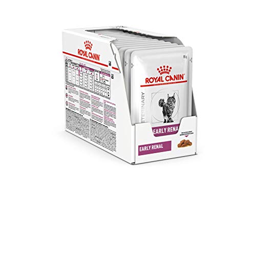 Royal Canin Veterinary Early Renal | 12 x 85 g | Diät-Alleinfuttermittel für Katzen | Zur frühen Unterstützung der Nierenfunktion | Mit moderatem Phosphorgehalt | Mit EPA & DHA von ROYAL CANIN