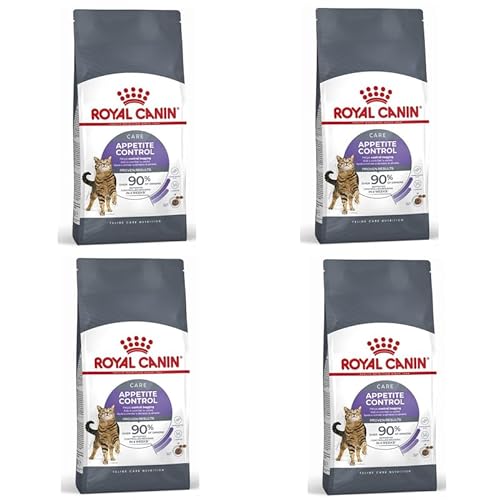 Royal Canin Appetite Control Care | 4er Pack | 4 x 400 g | Trockenfutter für ausgewachsene Katzen | Empfohlen zur Kontrolle des Bettelverhaltens | Auch für kastrierte Katzen von ROYAL CANIN