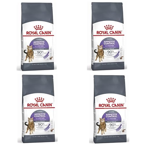 Royal Canin Appetite Control Care | 4er Pack | 4 x 400 g | Trockenfutter für ausgewachsene Katzen | Empfohlen zur Kontrolle des Bettelverhaltens | Auch für kastrierte Katzen von ROYAL CANIN