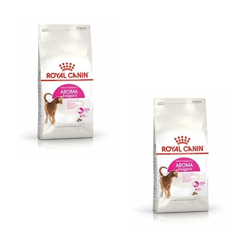Royal Canin Aroma Exigent | Doppelpack | 2 x 400 g | Alleinfuttermittel für besonders wählerische Katzen | Ab dem 12. Monat | Kann dabei helfen die Harnwegsfunktion zu unterstützen von ROYAL CANIN