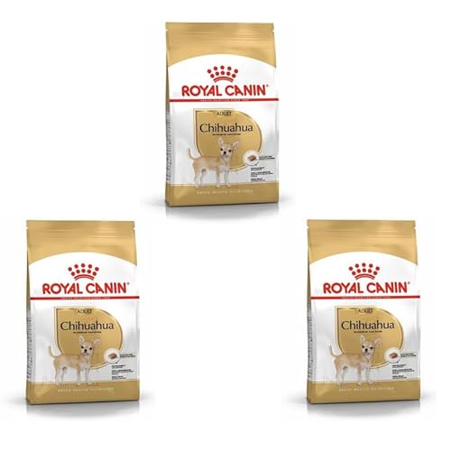 ROYAL CANIN Chihuahua Adult | 3er Pack| 3 x 500 g | Trockenfutter für ausgewachsene Chihuahuas | Zur Unterstützung der Stuhlqualität und der Zahngesundheit | Hohe Akzeptanz von ROYAL CANIN