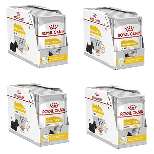 ROYAL CANIN DERMACOMFORT Mousse | 4er Pack | 4 x 12 x 85 g | Nassfutter für ausgewachsene Hunde a dem 10. Lebensmonat | Bei empfindlicher Haut | Mit Omega-3 und -6 Fettsäuren ROYAL CANIN DERMACOMFORT Mousse | 4er Pack | 4 x 12 x 85 g | Nassfutter für ausgewachsene Hunde a dem 10. Lebensmonat | Bei empfindlicher Haut | Mit Omega-3 und -6 Fettsäuren von ROYAL CANIN