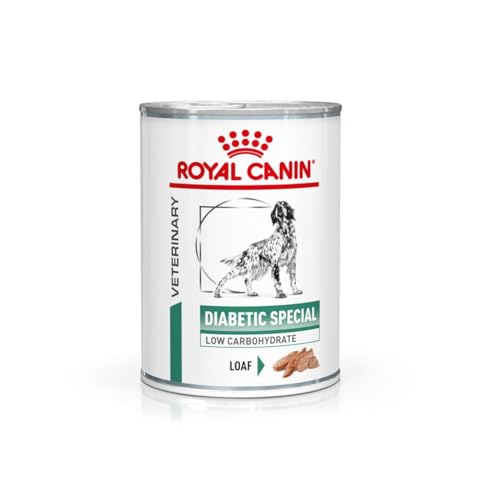 ROYAL CANIN Veterinary Diabetic Special Low Carbohydrate Canine Mousse | 12 x 410 g | Nassfutter für ausgewachsene Hunde | Regulierung des Blutzuckerspiegels | Hoher Proteingehalt von ROYAL CANIN