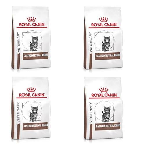 ROYAL CANIN Gastrointestinal Kitten Feline | 4er Pack | 4 x 400 g | Diät-Alleinfuttermittel für Kätzchen | Kann dabei helfen Störungen im Gastrointestinaltrakt zu verringern von ROYAL CANIN