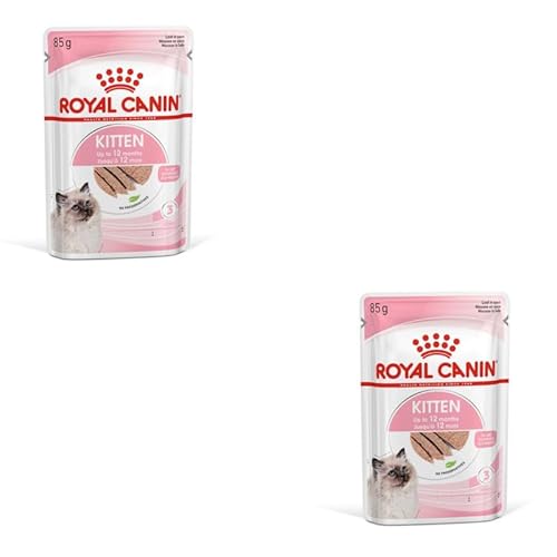ROYAL CANIN Kitten Mousse in Soße | Doppelpack | 2 x 12 x 85 g | Nassfutter für Katzen | Speziell für Katzenwelpen in der zweiten Wachstumsphase bis zum 12. Monat | Weiche Textur ROYAL CANIN Kitten Mousse in Soße | Doppelpack | 2 x 12 x 85 g | Nassfutter für Katzen | Speziell für Katzenwelpen in der zweiten Wachstumsphase bis zum 12. Monat | Weiche Textur von ROYAL CANIN