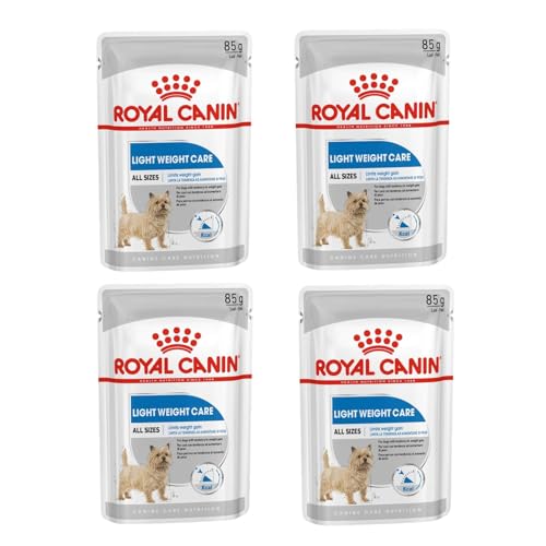 Royal Canin Light Weight Care Mousse | 4er Pack | 4 x 12 x 85 g | Alleinfuttermittel für ausgewachsene Hunde ab dem 10. Lebensmonat | Für Hunde mit Neigung zur Gewichtszunahme von ROYAL CANIN