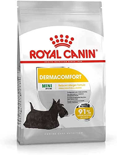 Royal Canin Dermacomfort Mini | 1 kg | Alleinfuttermittel für kleine erwachsene Hunde bis 10 kg | Zur Unterstützung der normalen Hautgesundheit | Mit Omega-3- und 6-Fettsäuren von ROYAL CANIN