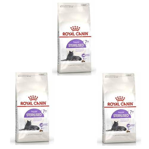 Royal Canin Regular STERILISED 7+ | 3er Pack | 3 x 400 g | Alleinfuttermittel für kastrierte Katzen | Kann dazu beitragen die Nieren- und Harnwegsfunktion zu unterstützen von ROYAL CANIN